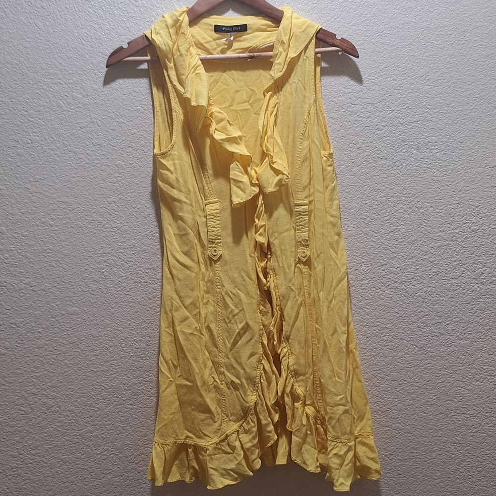 🏷 2/$12 Picky Girl Yellow Vest